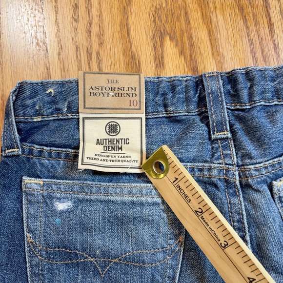 Polo Ralph Lauren Astor Slim Boyfriend Jeans Boys Size 10 Paint Splatter NWT - Picture 10 of 10
